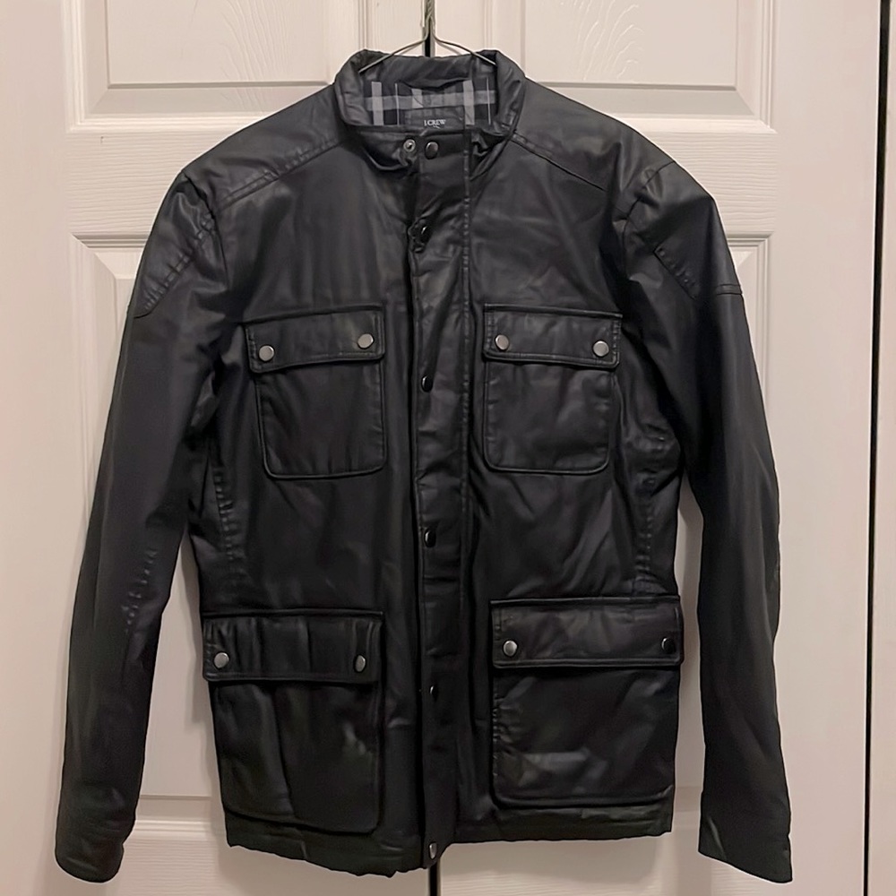 J. Crew rugged waxed outer coat with thinsulate insulation. Never worn, like new